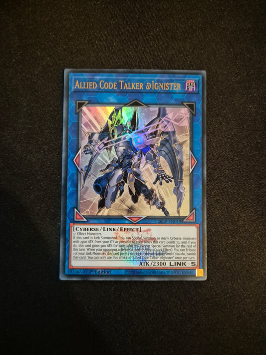 Carte Yu-Gi-Oh! Allied Code Talker @Ignister Emblazoned Ultra Rare 26LP-EN019