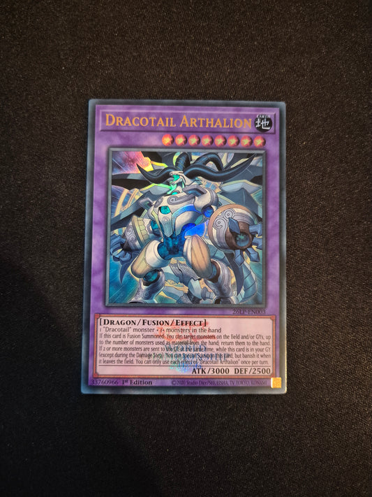 Carte Yu-Gi-Oh! Dracotail Arthalion Emblazoned Ultra Rare 26LP-EN003