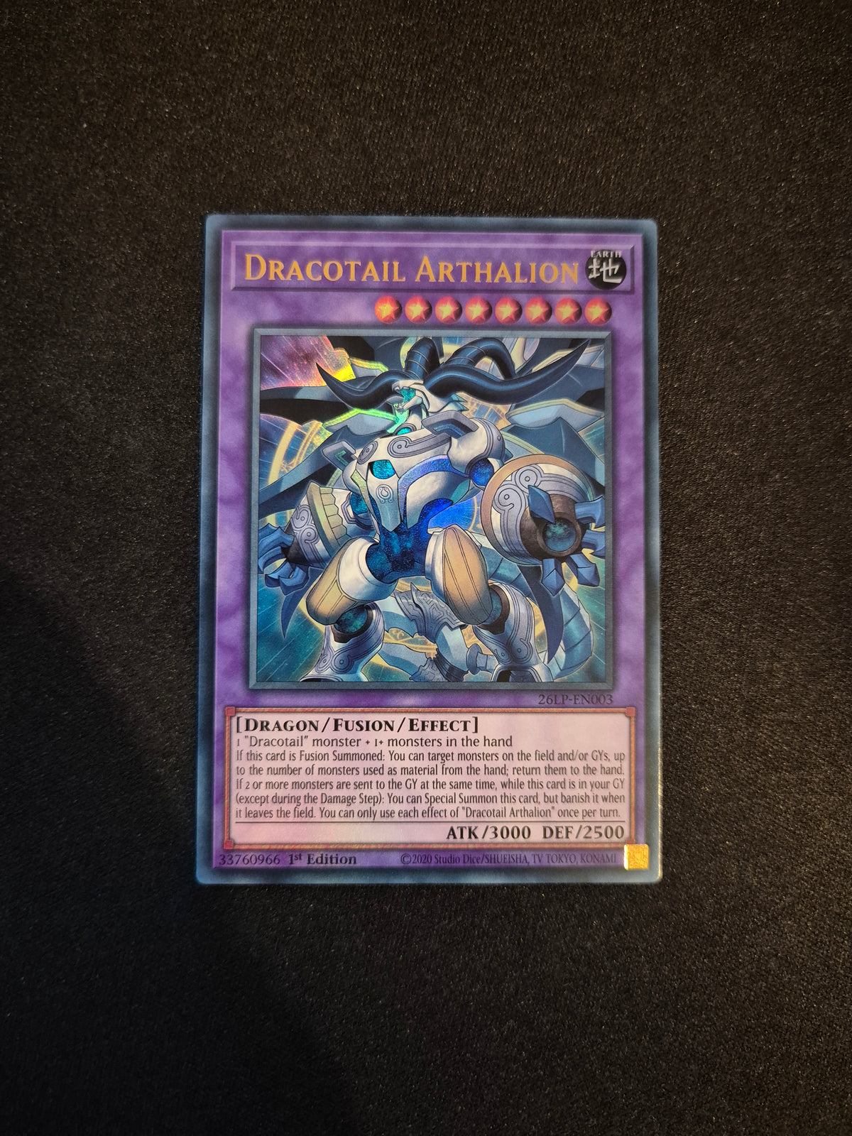 Carte Yu-Gi-Oh! Dracotail Arthalion Ultra Rare 26LP-EN003