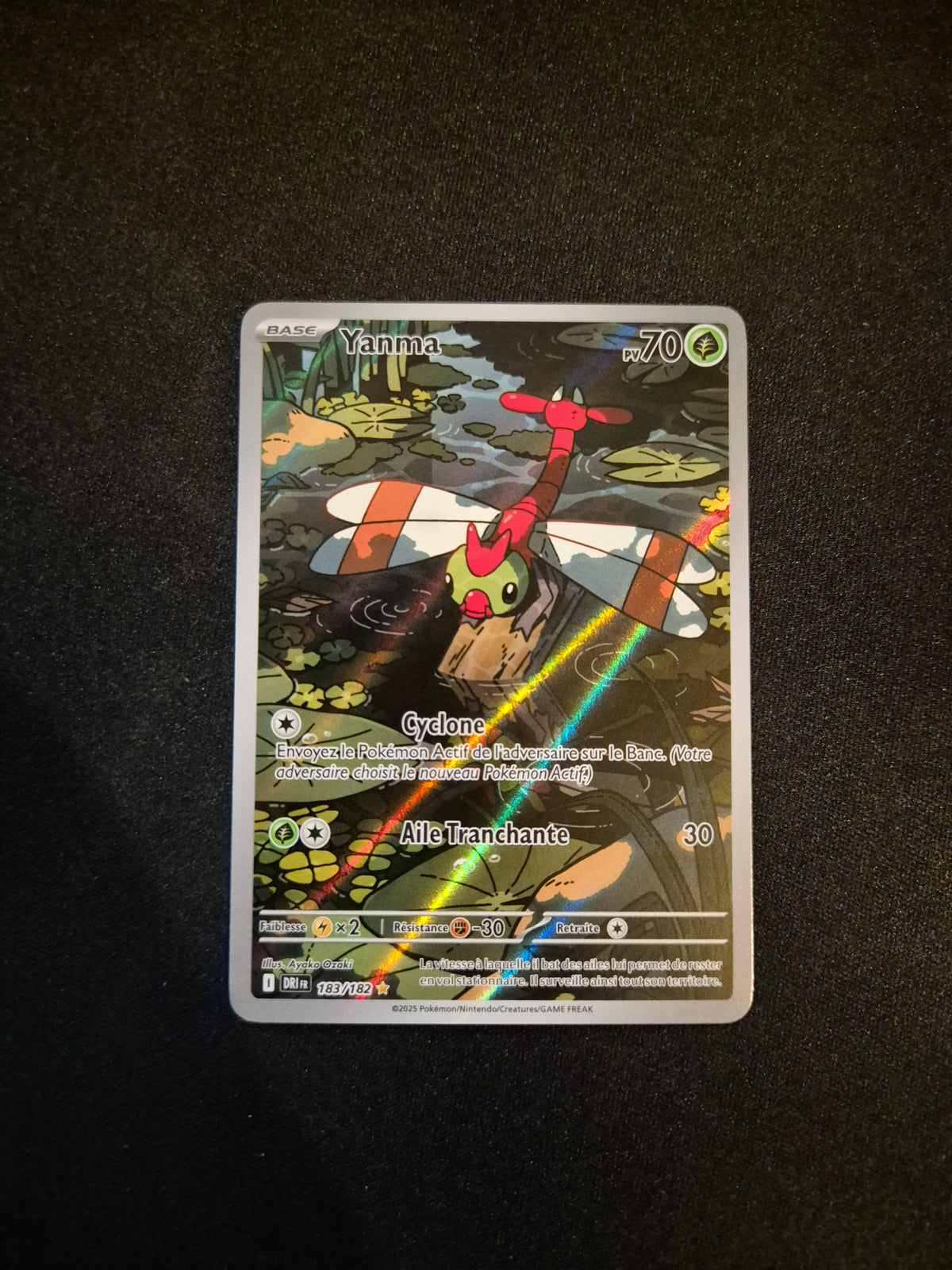 Carte Pokémon Yanma Art Rare AR 183/182 EV10 Rivalités Destinées