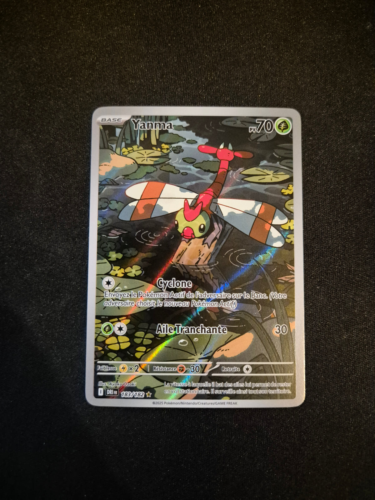 Carte Pokémon Yanma Art Rare AR 183/182 EV10 Rivalités Destinées
