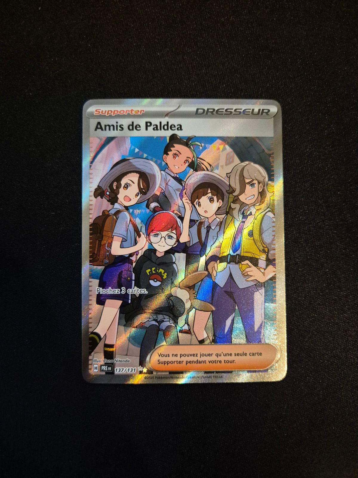 Carte Pokémon Amis de Paldea Full Art 137/131 EV8.5 Evolutions Prismatiques