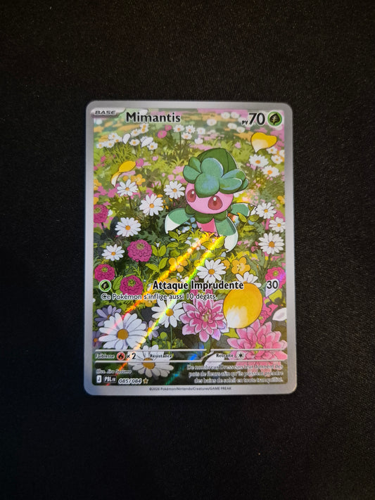 Carte Pokémon Mimantis Art Rare AR 085/084 ME05 Nuit Noire