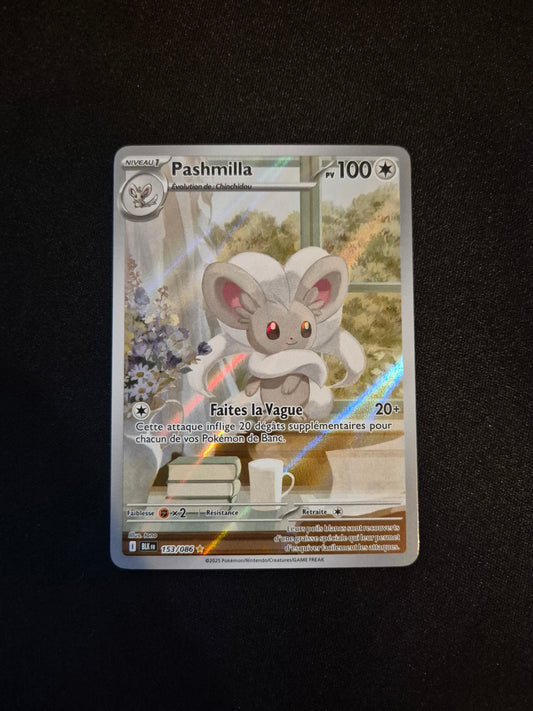 Carte Pokémon Pashmilla Art Rare AR 153/086 EV10.5 Foudre Noire