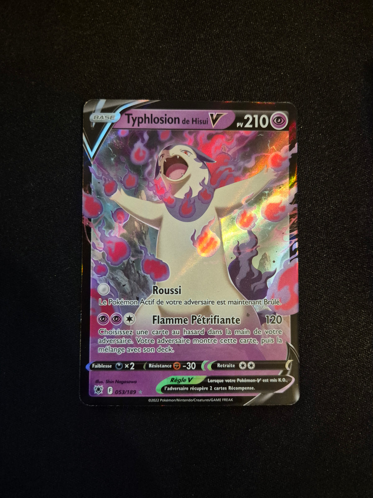 Carte Pokémon Typhlosion V 053/189 EB10 Astres Radieux