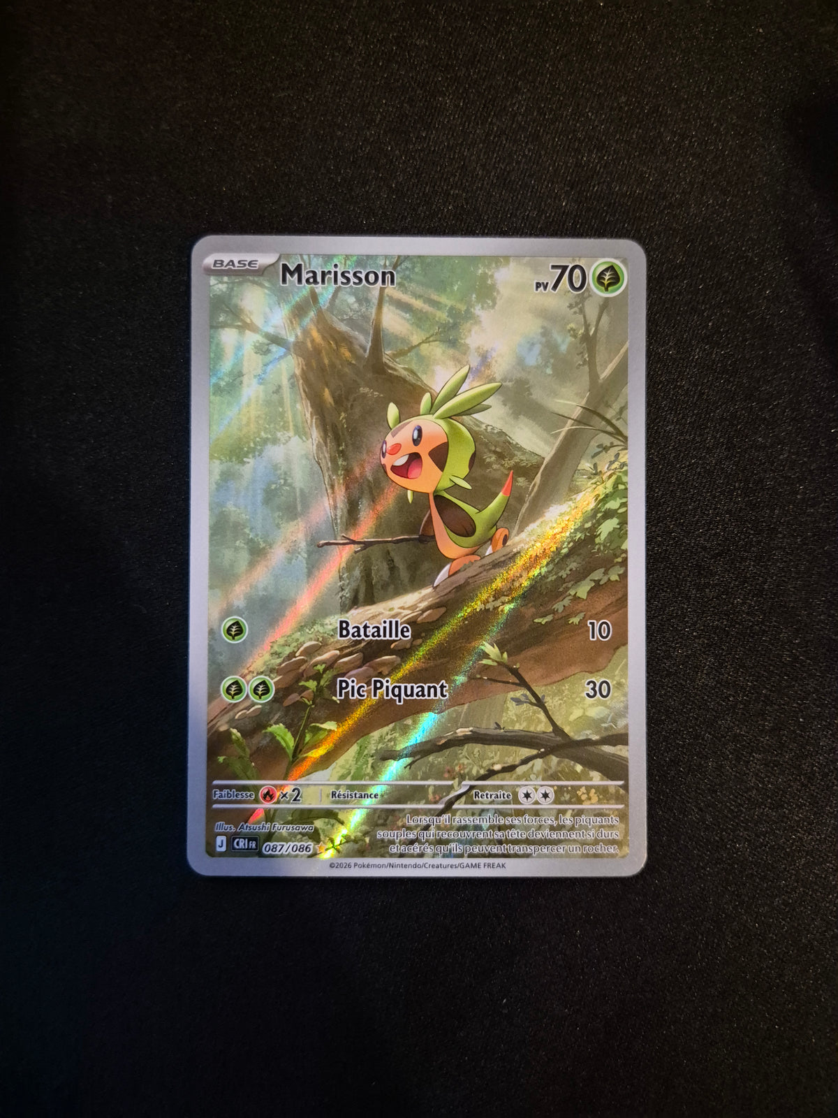 Carte Pokémon Marisson Art Rare AR 087/086 ME04 Chaos Ascendant