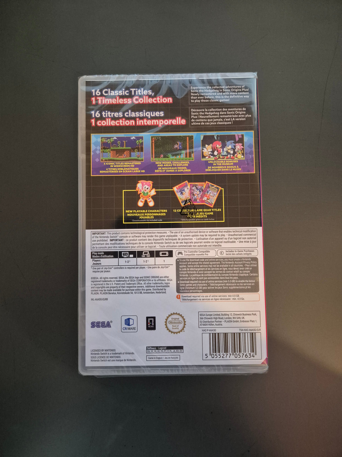 Sonic Origins Plus (Code-in-a-box) Nintendo Switch - Neuf