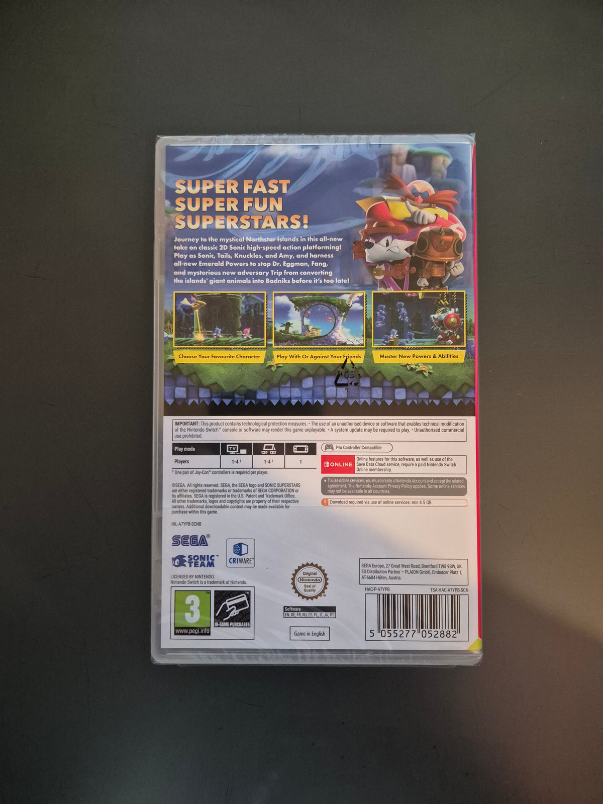 Sonic Superstars (Code-in-a-box) Nintendo Switch - Neuf