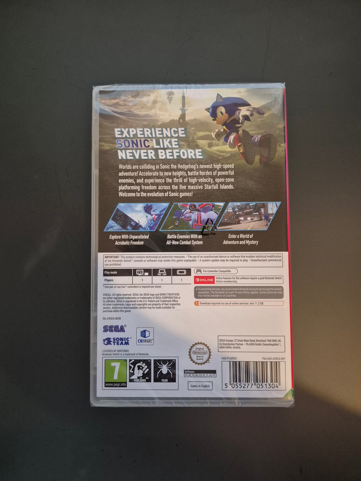 Sonic Frontiers (Code-in-a-box) Nintendo Switch - Neuf