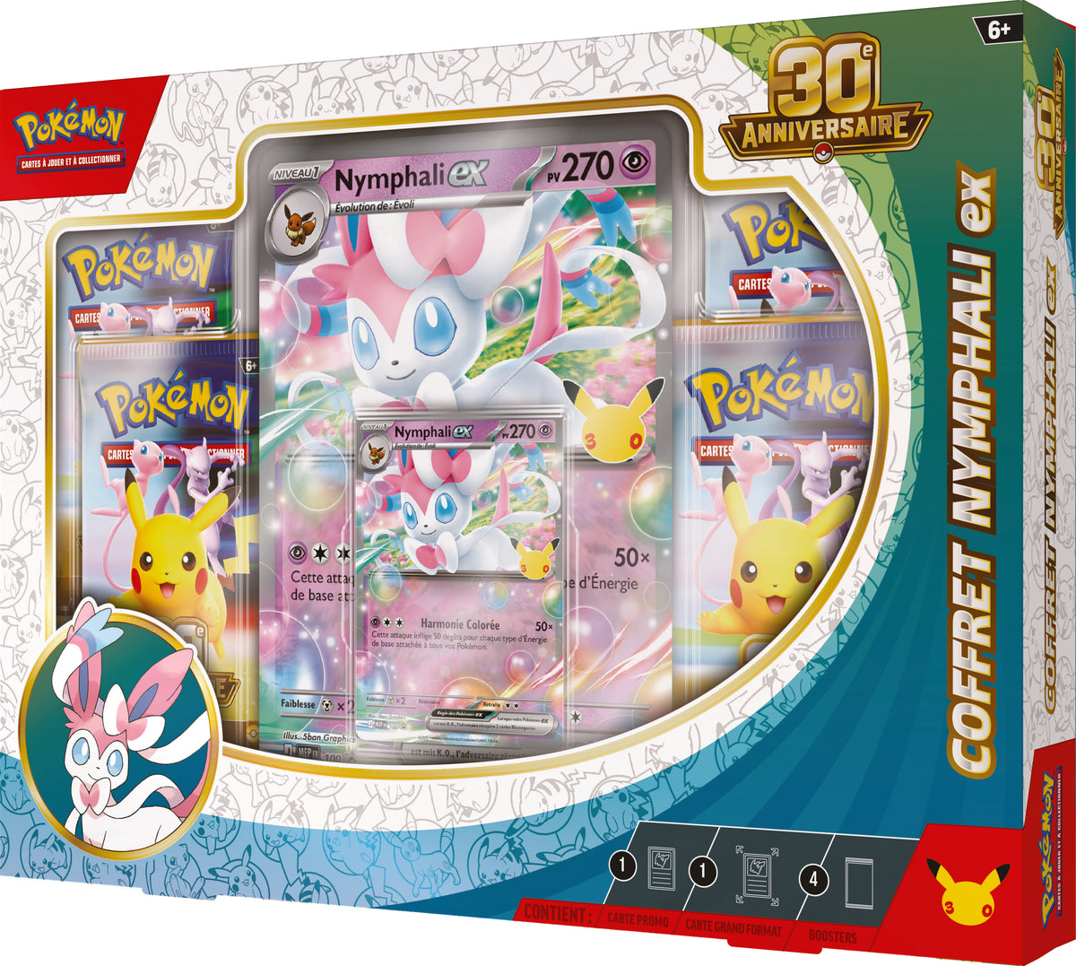 Pokémon JCC : Coffret 30 ans Nymphali-EX - FR