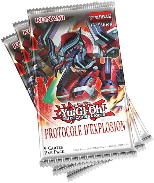 Yu-Gi-Oh! Pack de 3 Boosters Protocole d’Explosion - FR