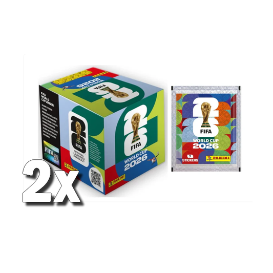 2x Panini Stickers Fifa World Cup 2026 - Boite de 50 pochette de 7 stickers