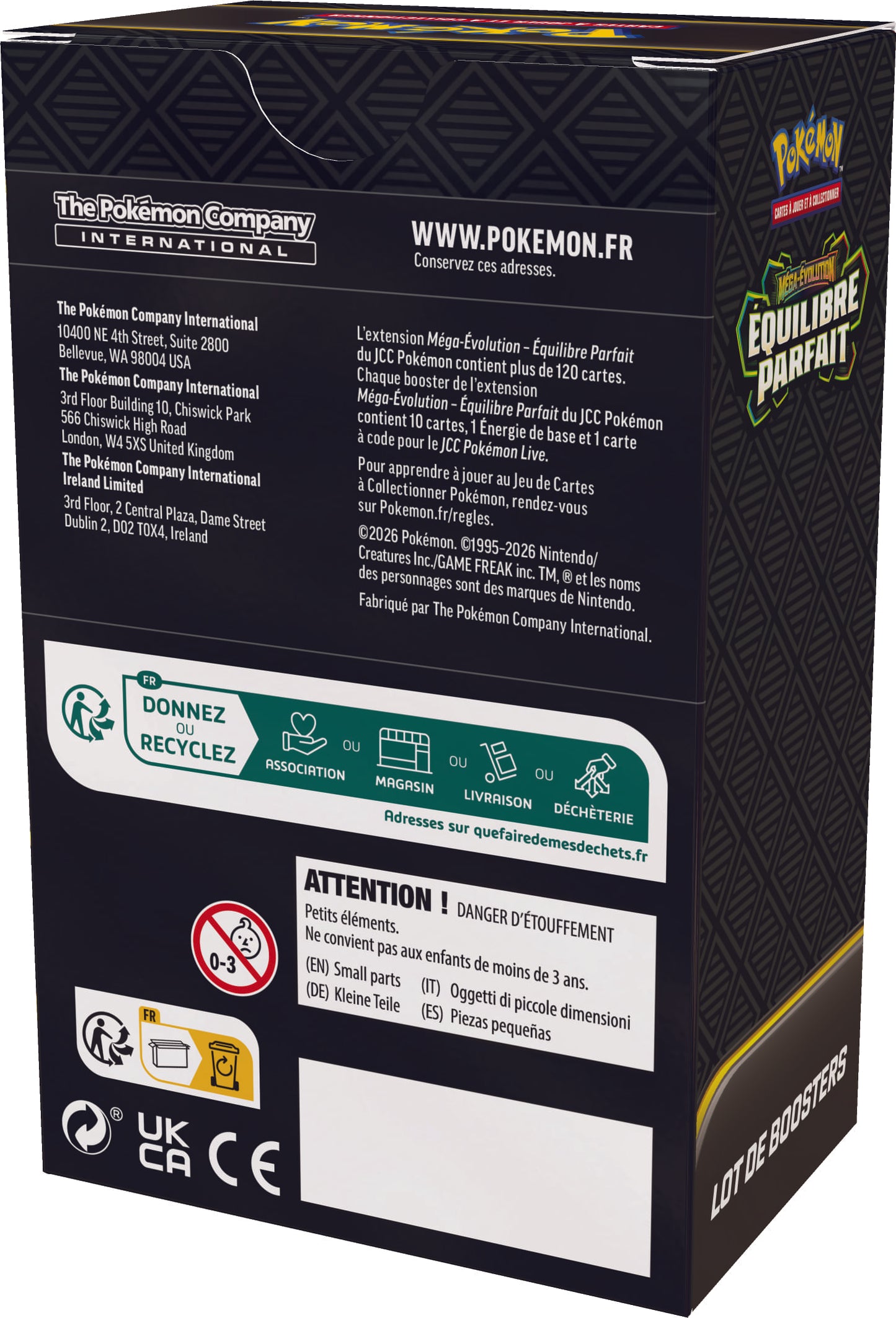 PRÉCOMMANDE - Pokémon JCC : Bundle 6 boosters ME03 Méga-Évolutio Équilibre Parfait - FR