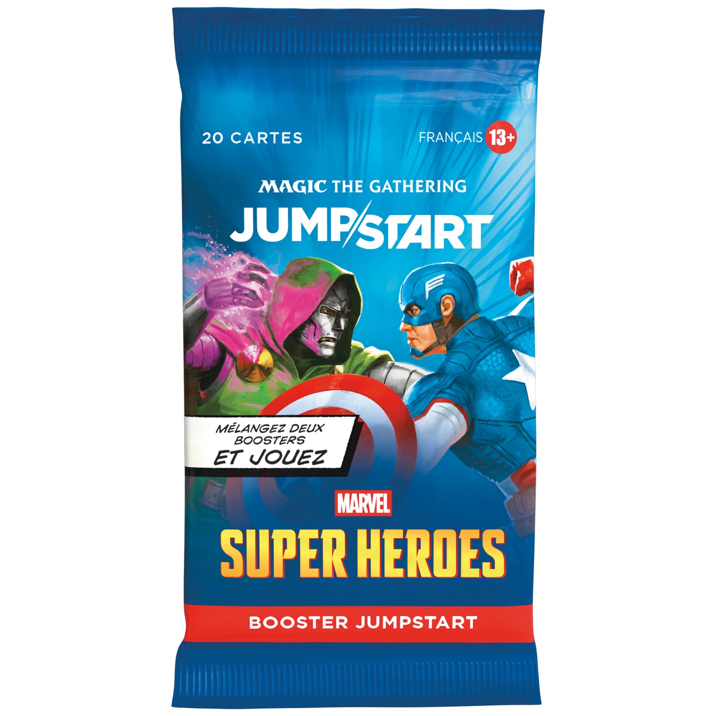 Magic: The Gathering Display de Boosters de jeu Jumpstart Marvel Super Heroes (24 Boosters) FR