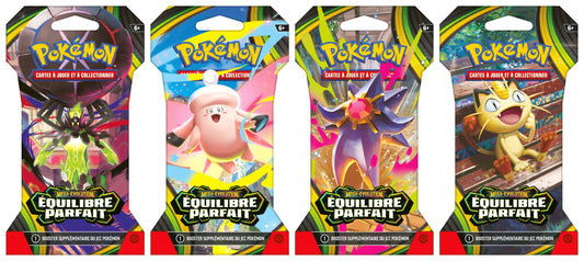 PRÉCOMMANDE - Pokémon JCC : Booster Cartonné ME03 Méga-Évolution Équilibre Parfait (1x Booster aléatoire) - FR