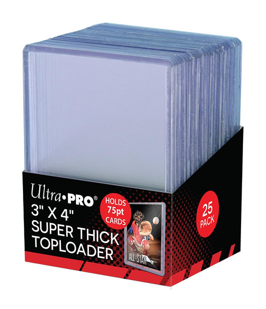 ULTRA PRO Toploader Super Thick - Super Épais par 25 (63 x 88 mm)