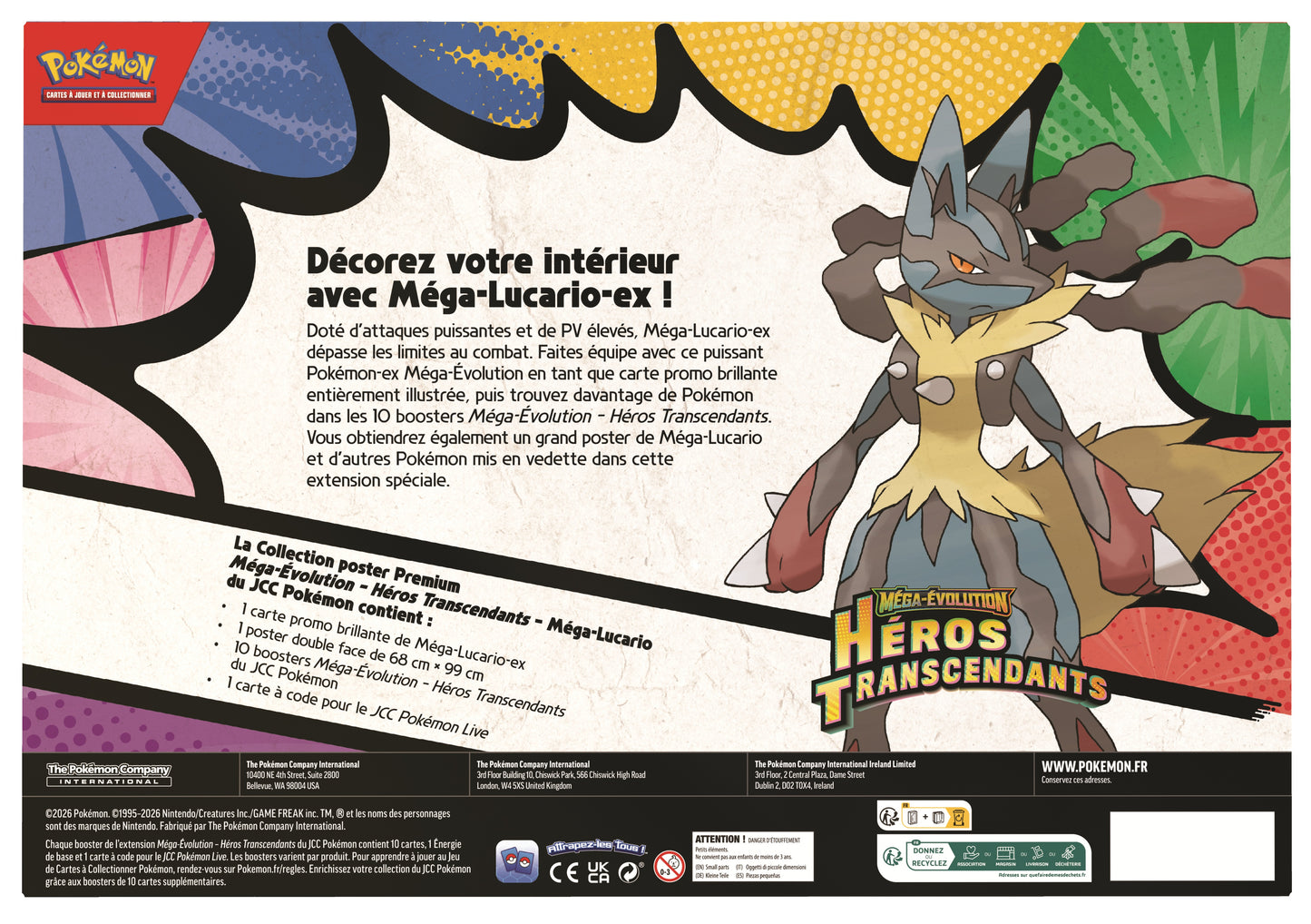 PRÉCOMMANDE - Pokémon JCC : Collection Poster Premium Méga-Évolution - ME2.5 Héros Transcendants (1x Boite aléatoire)- FR