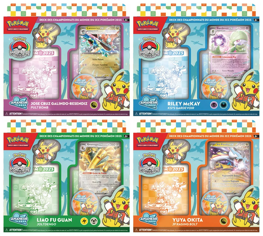 Pokémon JCC : Decks des Championnats du Monde 2025 - FR (1x deck aléatoire)
