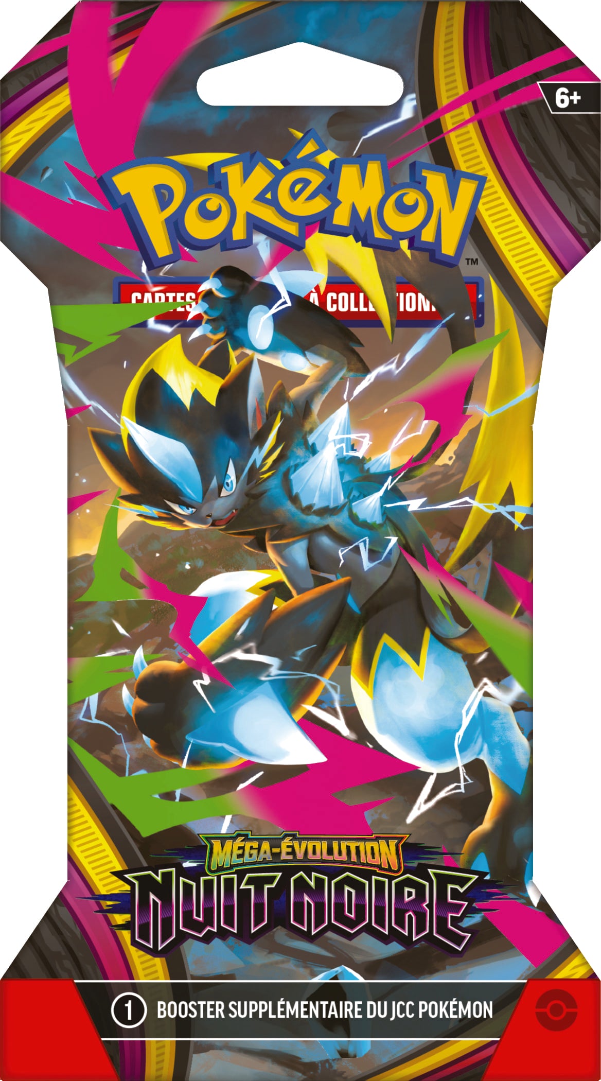 Pokémon JCC Pack de Booster cartonné ME05 Nuit Noire (1 Booster aléatoire) - FR