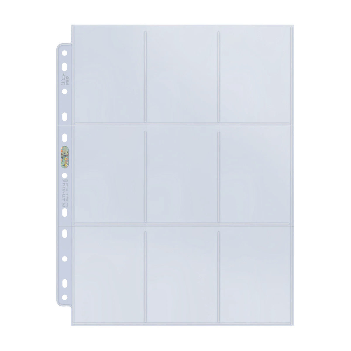 Ultra Pro : Pack de 10 pages à 9 pochettes Platinum Hologram Series (180 cartes)