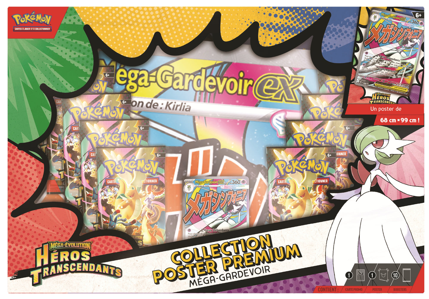 PRÉCOMMANDE - Pokémon JCC : Collection Poster Premium Méga-Évolution - ME2.5 Héros Transcendants (1x Boite aléatoire)- FR