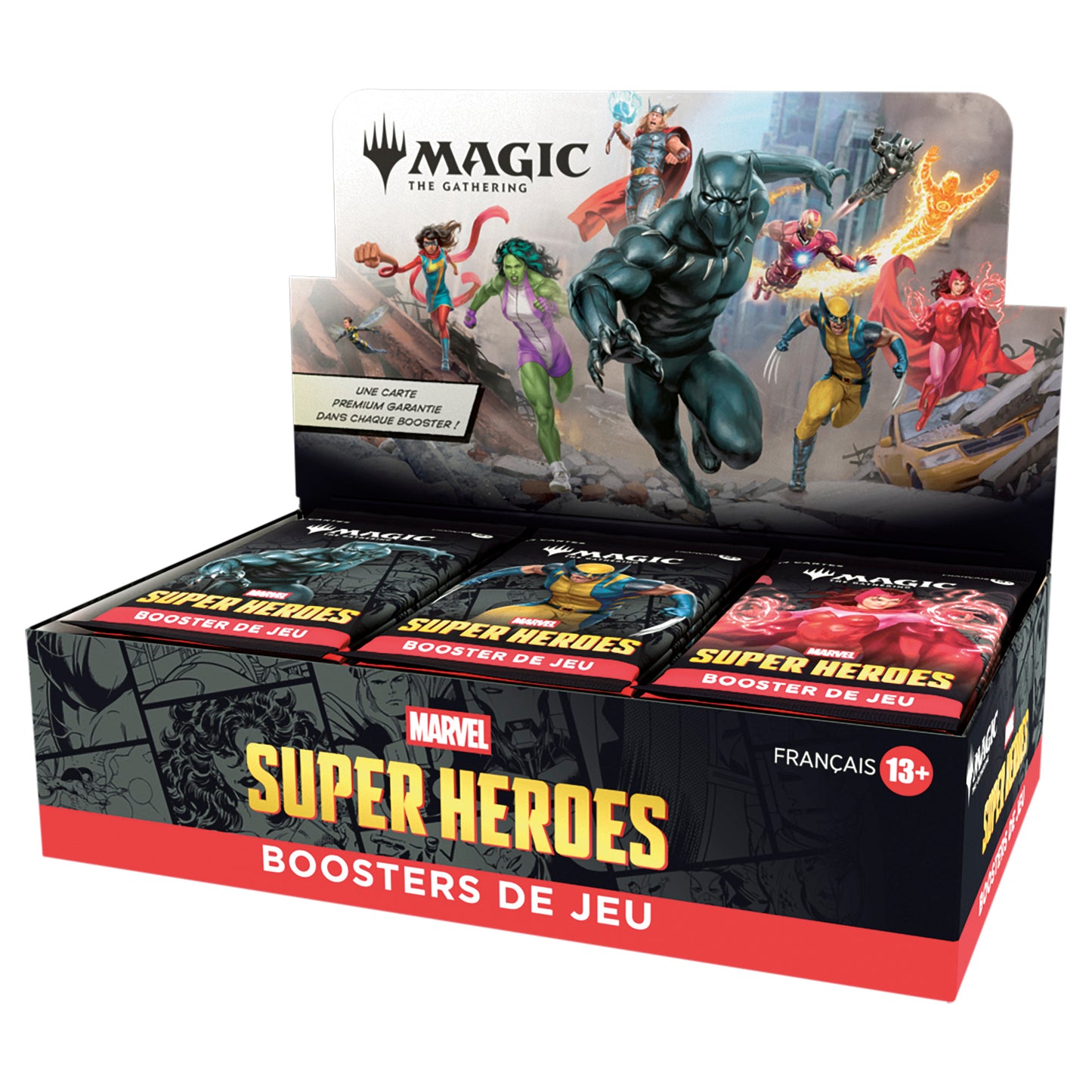 Magic: The Gathering Display de Boosters de jeu Marvel Super Heroes (30 Boosters) FR
