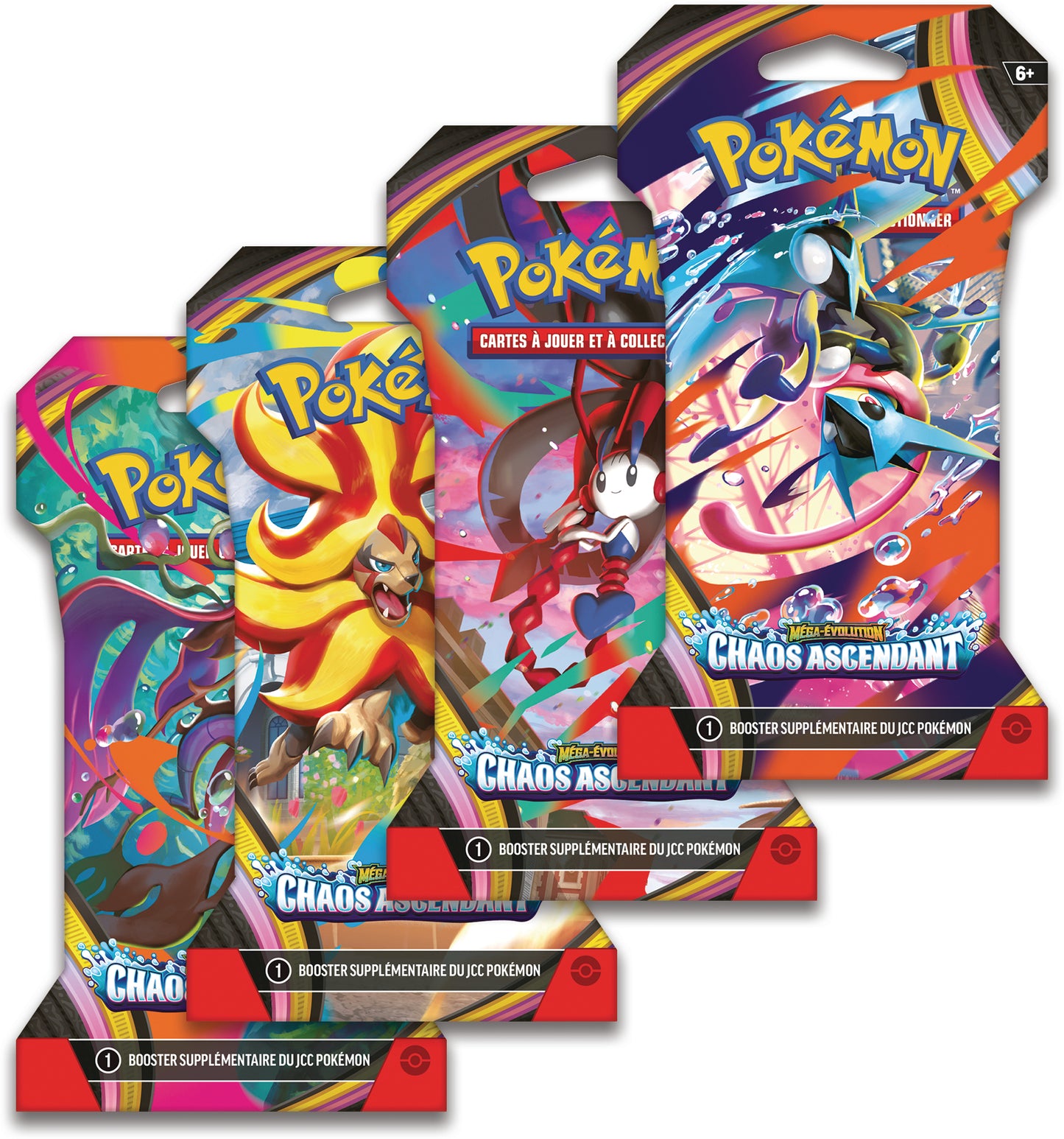 Pokémon JCC Pack de Booster cartonné ME04 Chaos Ascendant (1 Booster aléatoire) - FR