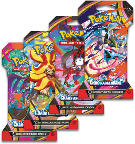 Pokémon JCC Pack de Booster cartonné ME04 Chaos Ascendant (1 Booster aléatoire) - FR