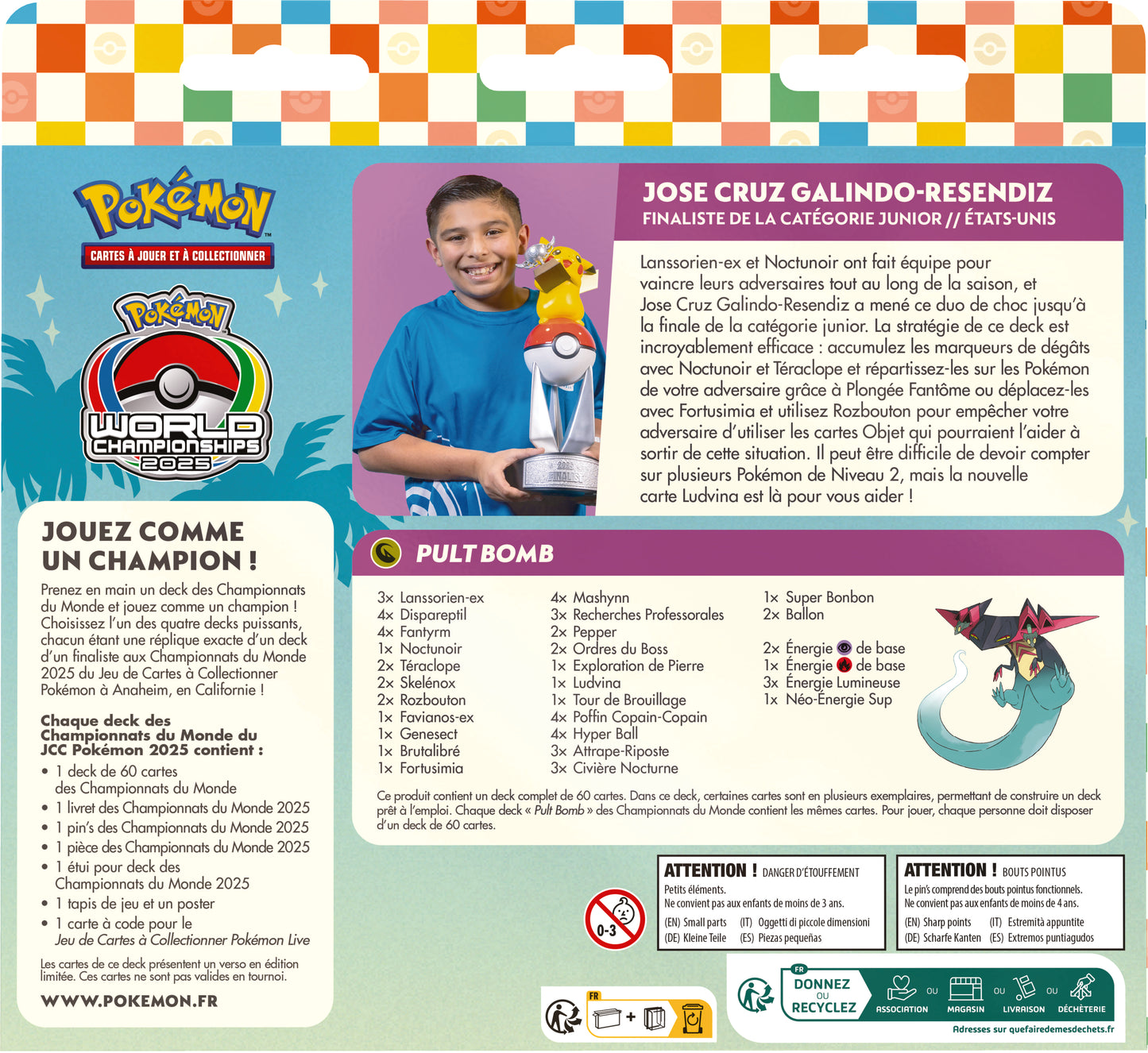 Pokémon JCC : Decks des Championnats du Monde 2025 - FR (1x deck aléatoire)