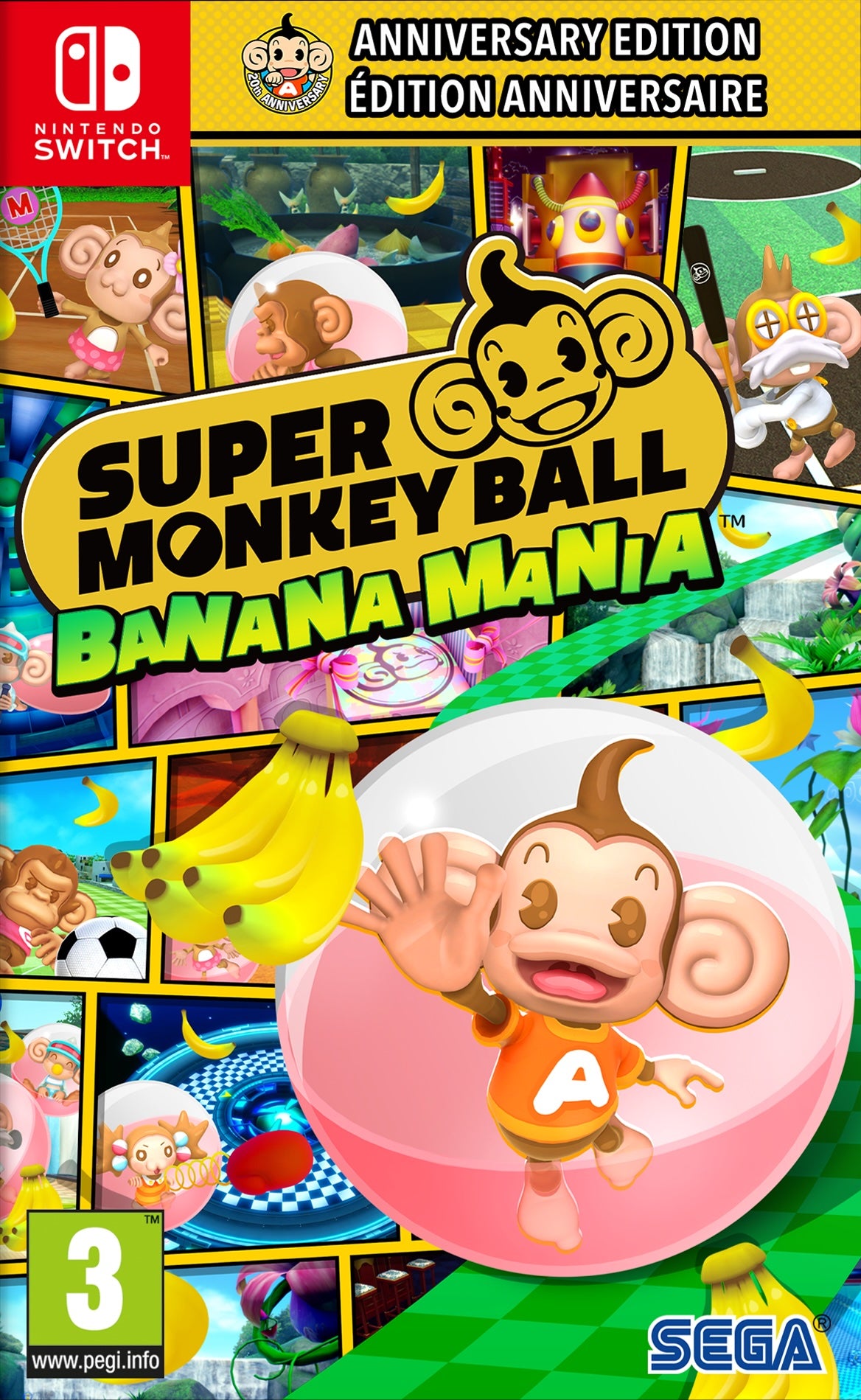 Super Monkey Ball Banana Mania Anniversary Edition (Code-in-a-box)  Nintendo Switch