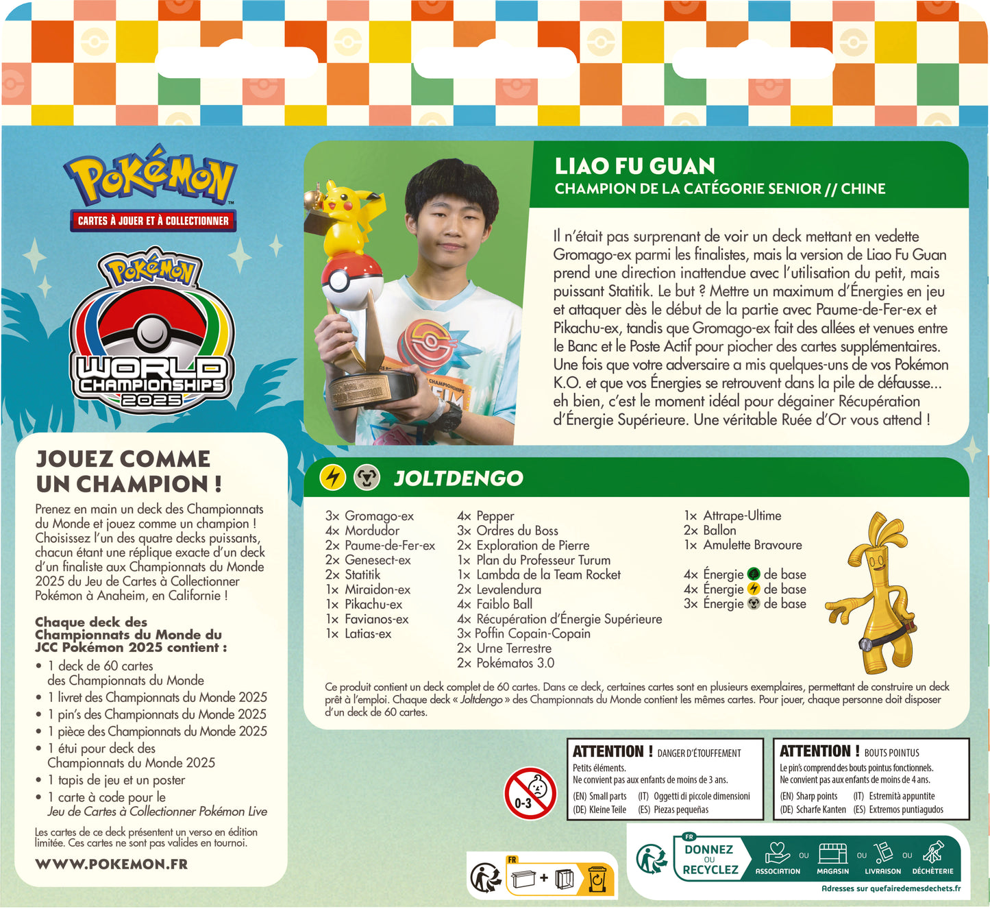 Pokémon JCC : Decks des Championnats du Monde 2025 - FR (1x deck aléatoire)