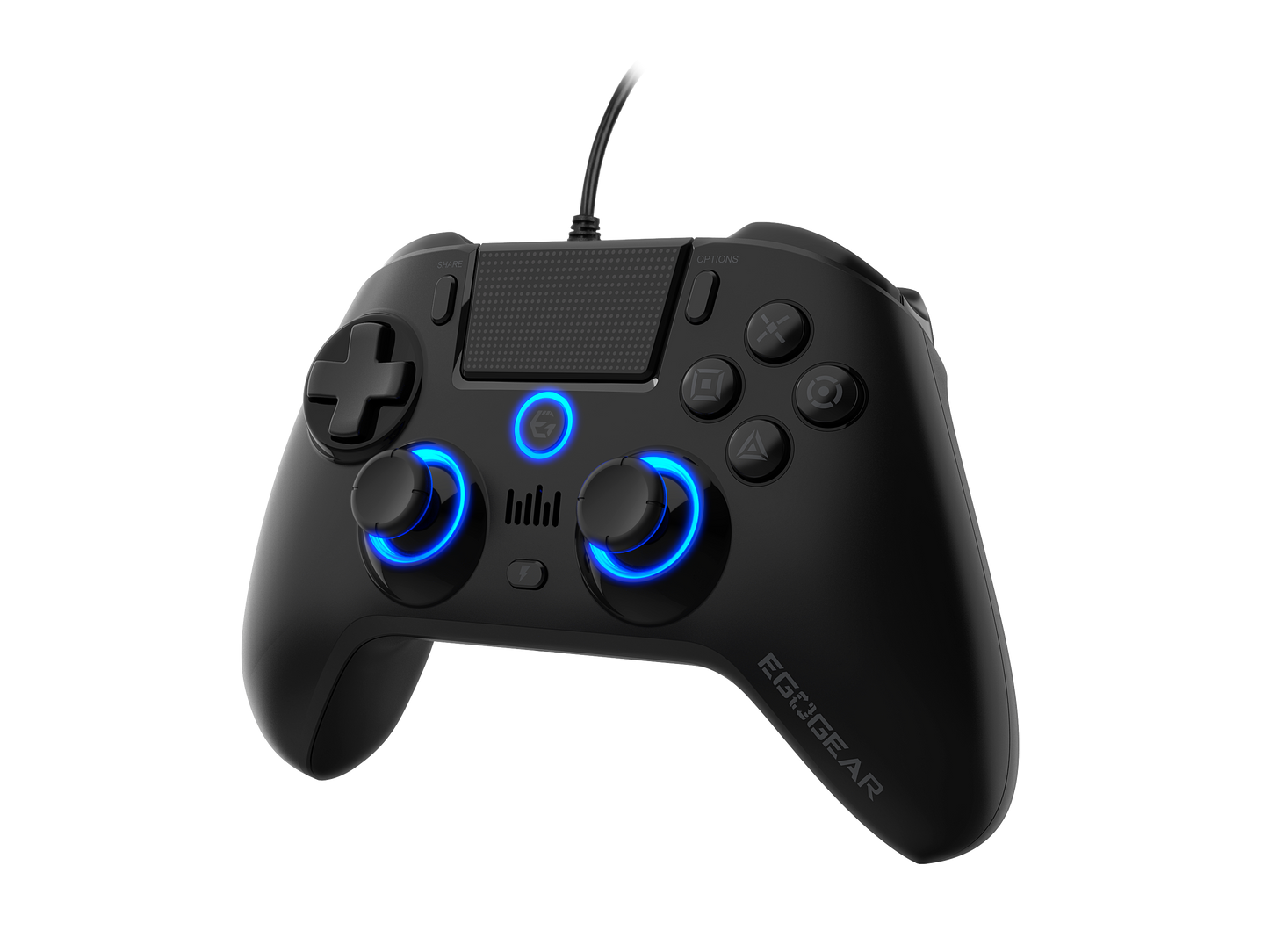 EgoGear Manette filaire SC10 noire pour PS4, PS3 et PC