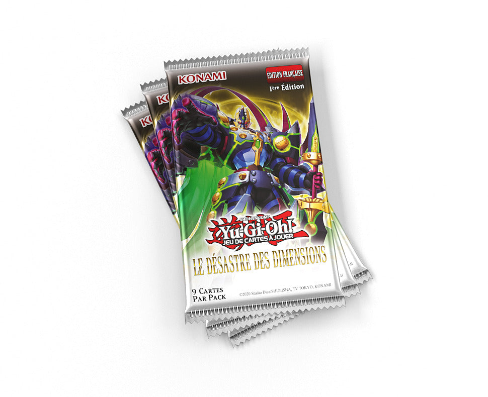 Yu-Gi-Oh! Pack de 3 Boosters Le Désastre des Dimensions FR.