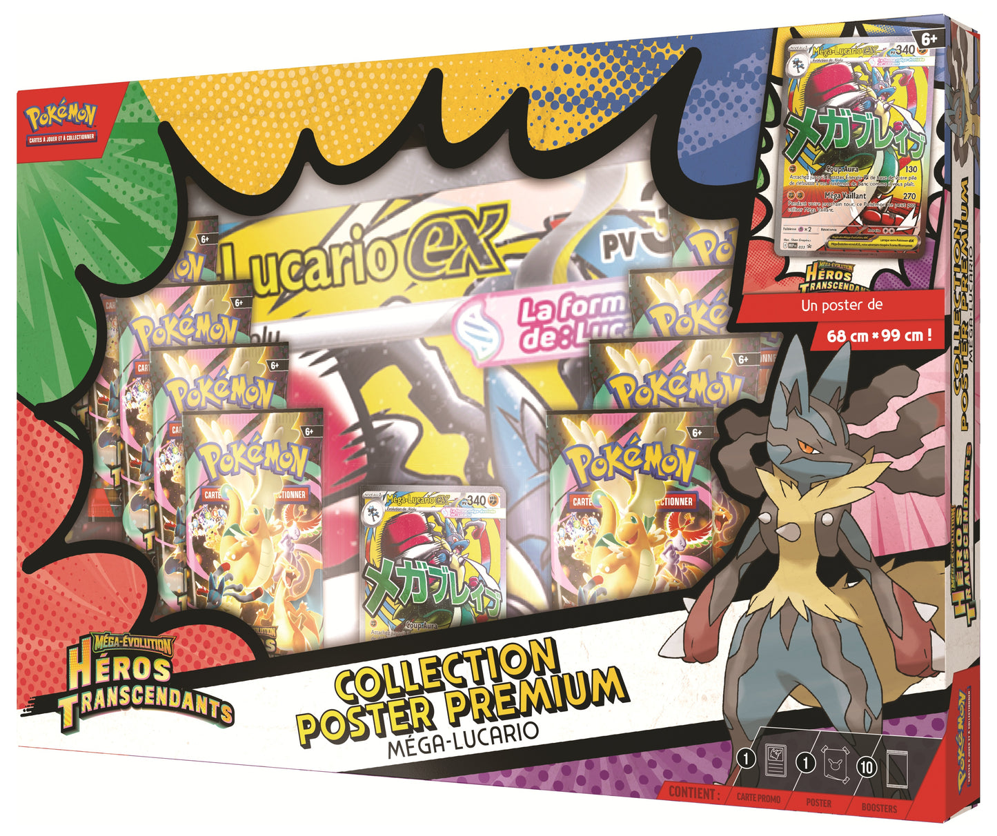 PRÉCOMMANDE - Pokémon JCC : Collection Poster Premium Méga-Évolution - ME2.5 Héros Transcendants (1x Boite aléatoire)- FR