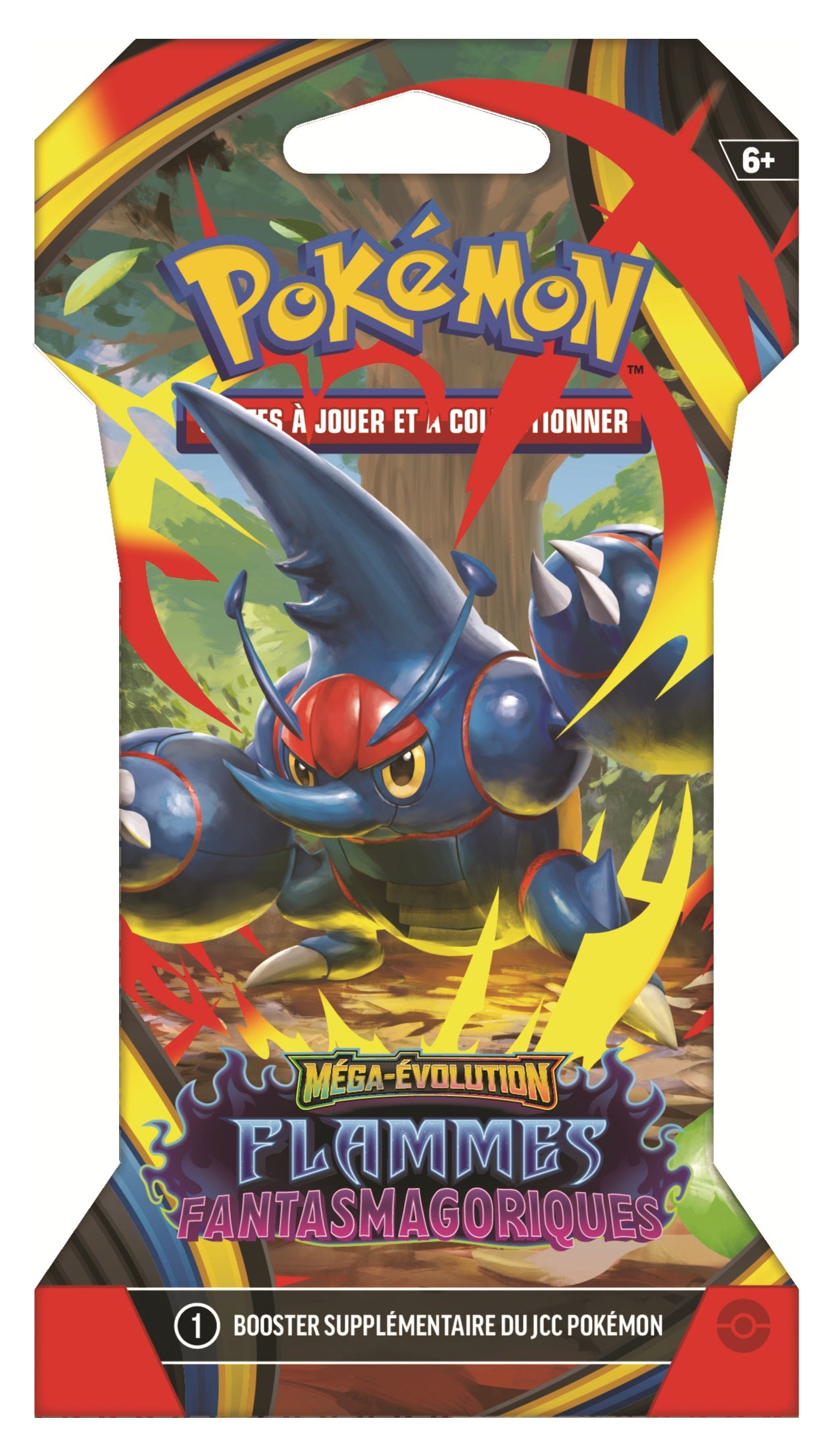 Pokémon JCC  Pack de Booster cartonné ME02 Flammes Fantasmagoriques (1 Booster aléatoire) - FR