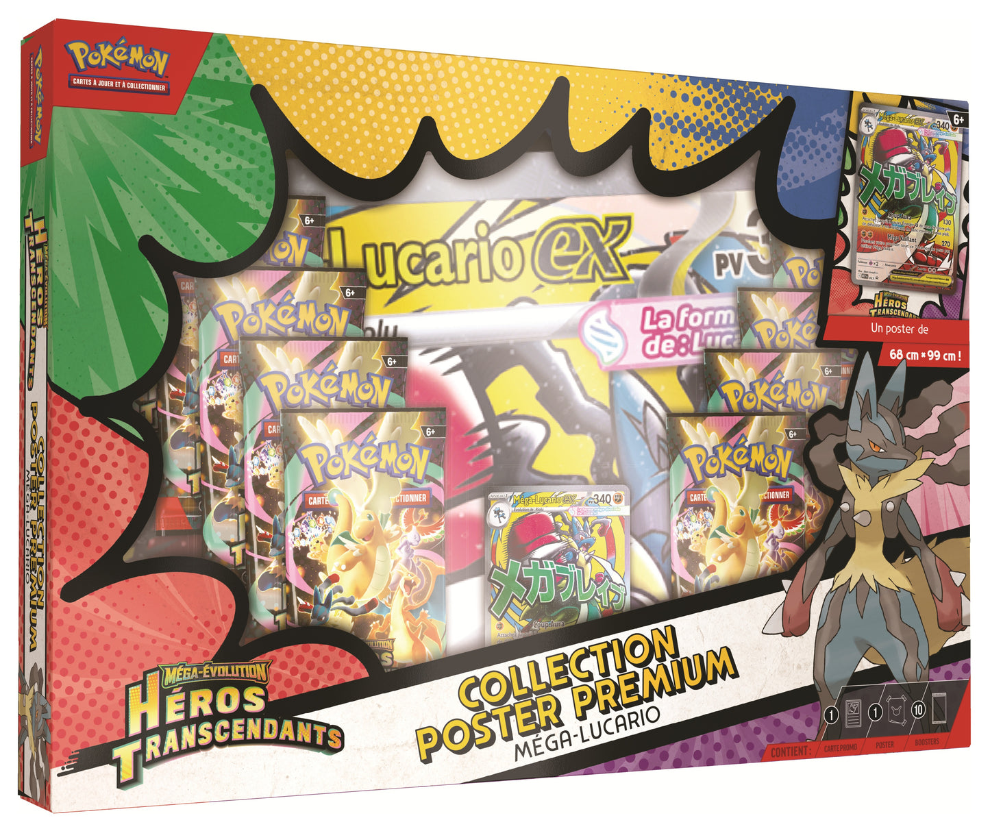 PRÉCOMMANDE - Pokémon JCC : Collection Poster Premium Méga-Évolution - ME2.5 Héros Transcendants (1x Boite aléatoire)- FR