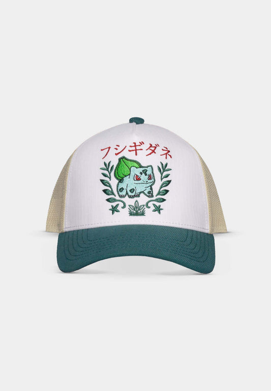 Casquette Pokémon 30 Ans Trucker Ajustable : Bulbizarre - Taille adulte