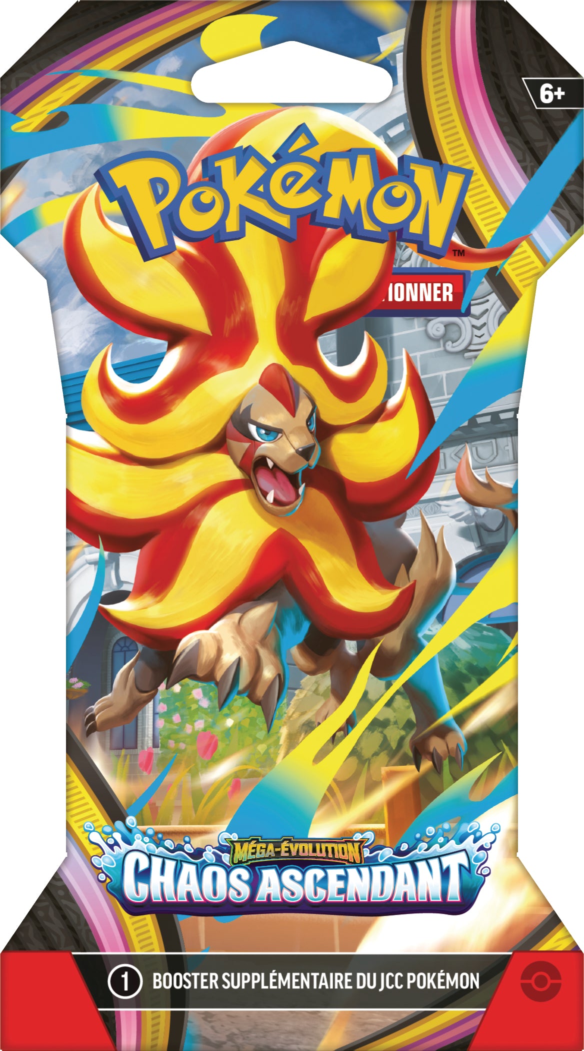 Pokémon JCC Pack de Booster cartonné ME04 Chaos Ascendant (1 Booster aléatoire) - FR