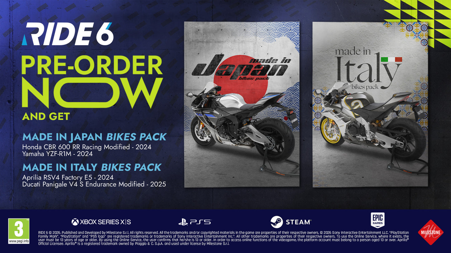 Ride 6 Day One Edition Playstation 5 PS5