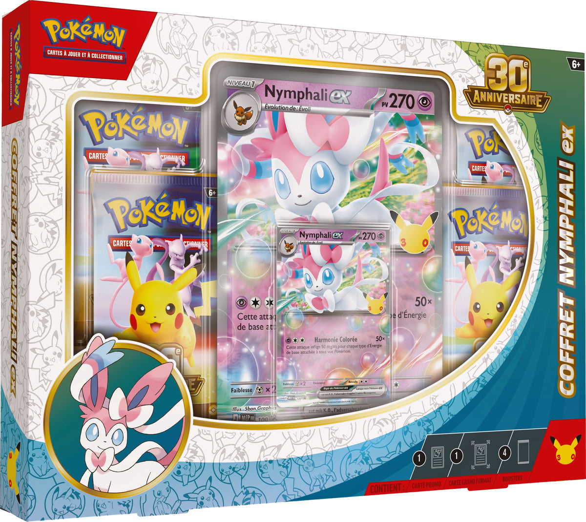 Pokémon JCC : Coffret 30 ans Nymphali-EX - FR