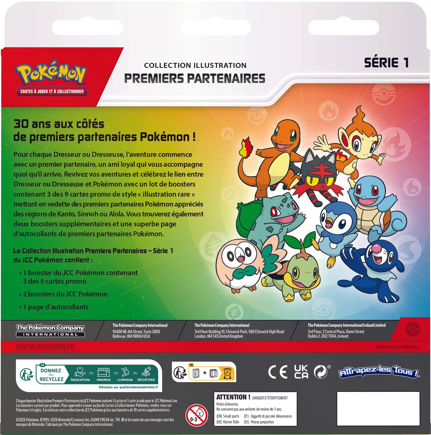 PRÉCOMMANDE - Pokémon JCC : Collection Illustration Premiers Partenaires - Série 1 - FR