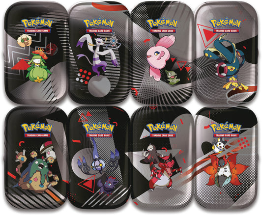 Pokémon JCC : Mini tin Unys Écarlate et Violet - EV 10.5 Foudre Noire et Flamme Blanche (1x mini-boîte aléatoire) - FR